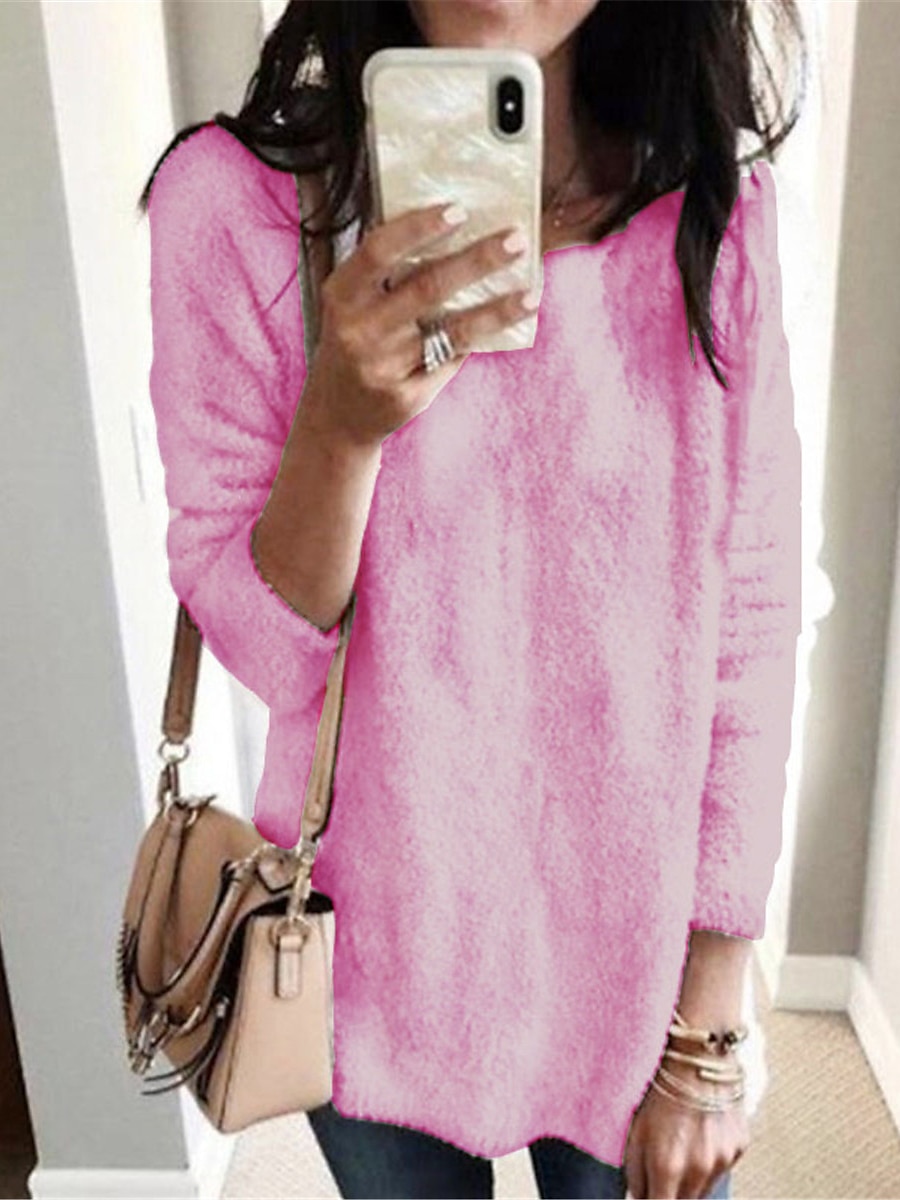 Chunky Knit Cotton Turtleneck Sweater Black & White Oversized Top