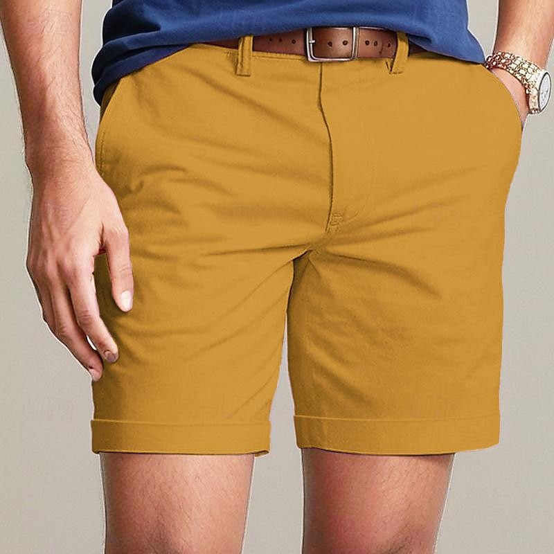 Cargo Shorts with Elastic Waist, Knee-Length, Streetwear Ready