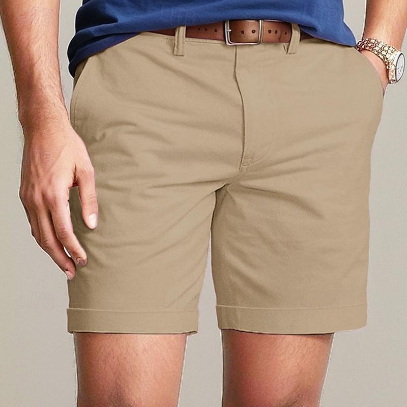 Cargo Shorts with Elastic Waist, Knee-Length, Streetwear Ready