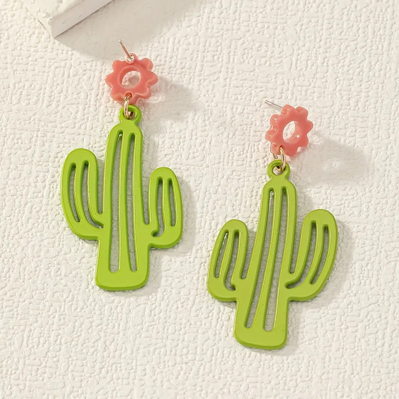 Cactus Drop Earrings