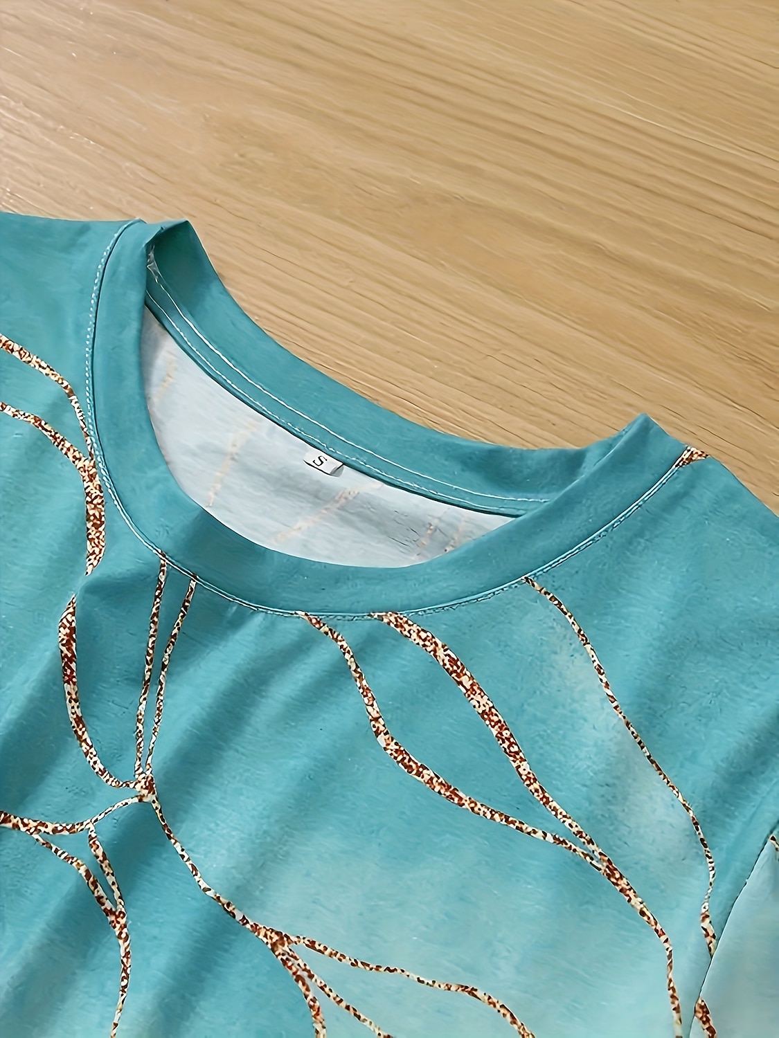 Marble Print Casual Tee