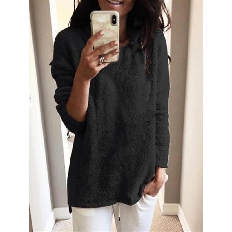 Chunky Knit Cotton Turtleneck Sweater Black & White Oversized Top