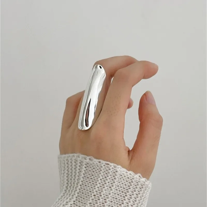 Exaggerated Punk Polished Open Rings