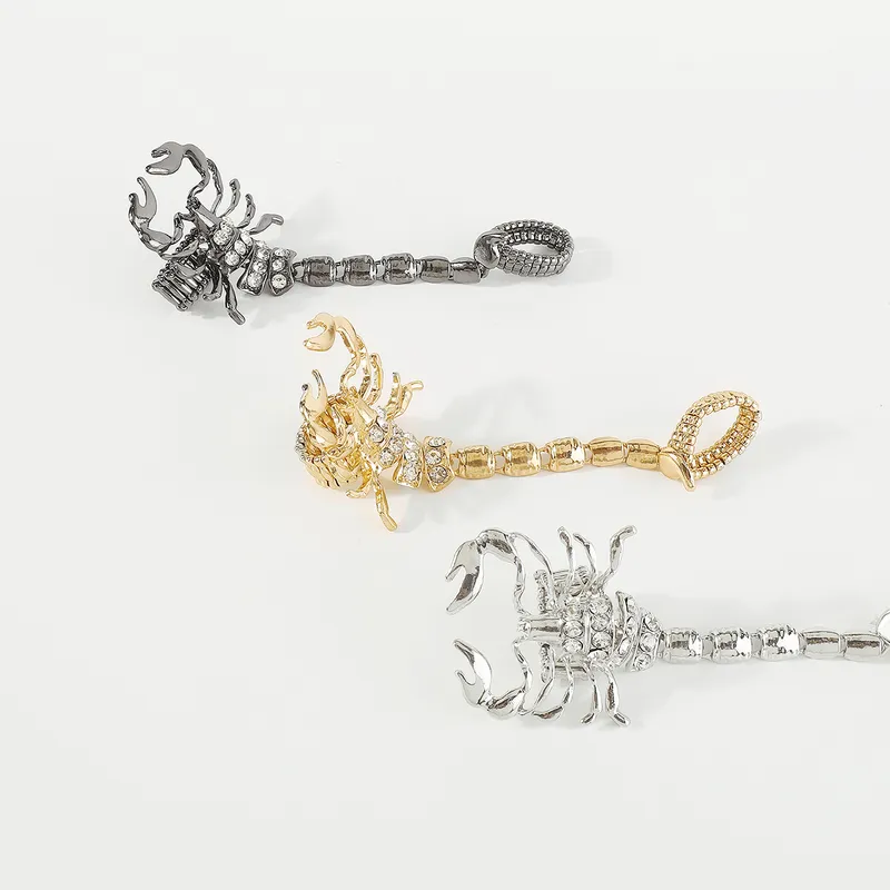 Scorpion Rhinestone Halloween Rings