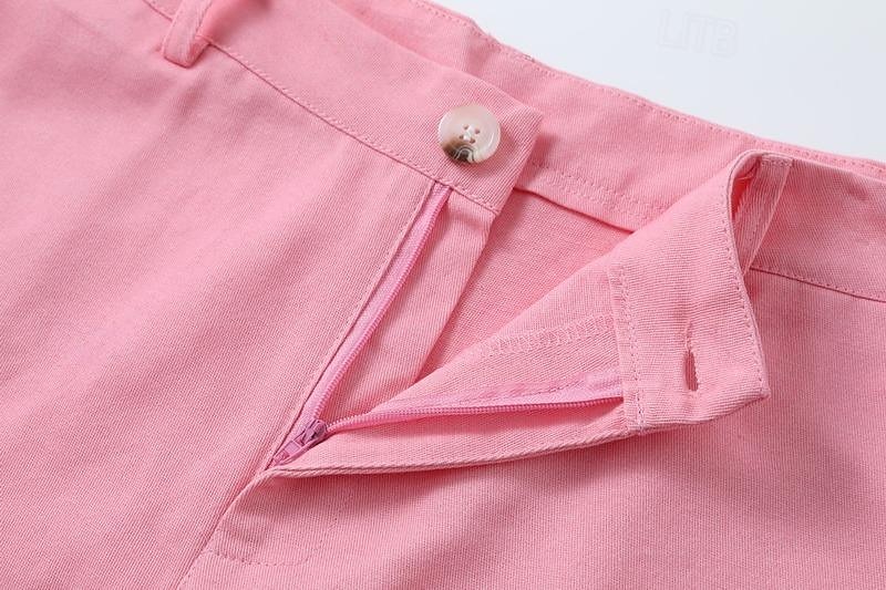 Cargo Shorts with Elastic Waist, Knee-Length, Streetwear Ready