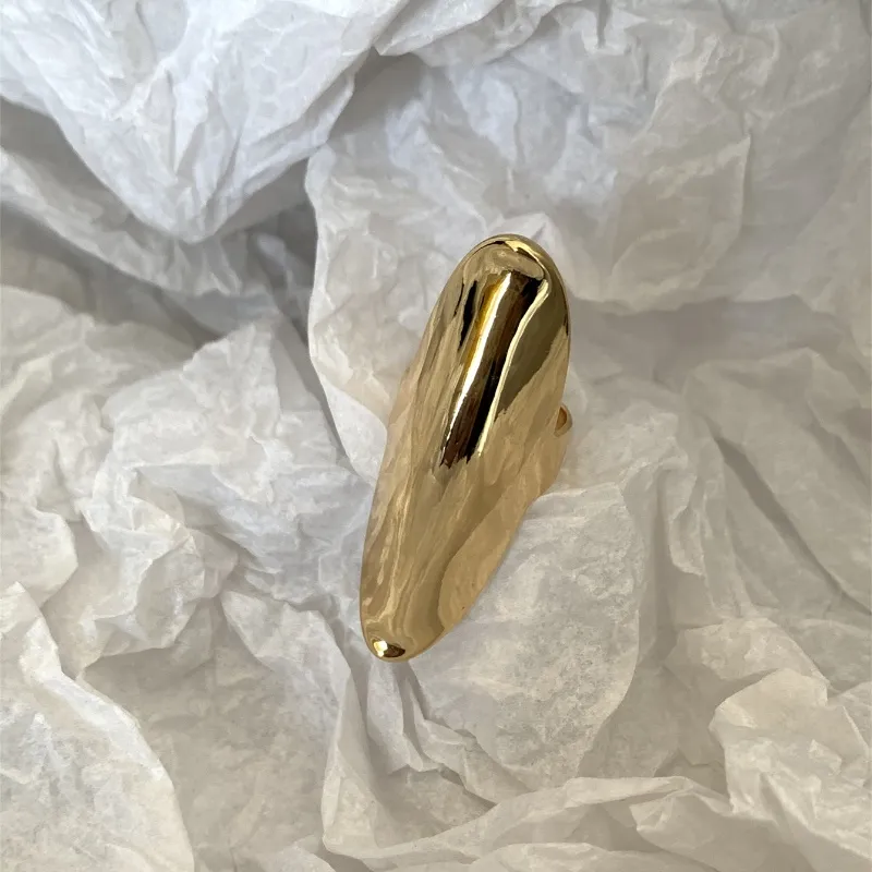 Exaggerated Punk Polished Open Rings