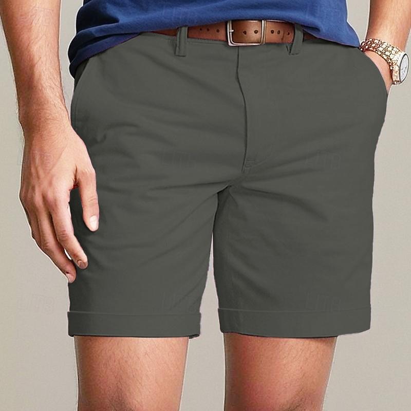Cargo Shorts with Elastic Waist, Knee-Length, Streetwear Ready