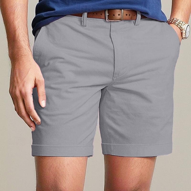Cargo Shorts with Elastic Waist, Knee-Length, Streetwear Ready