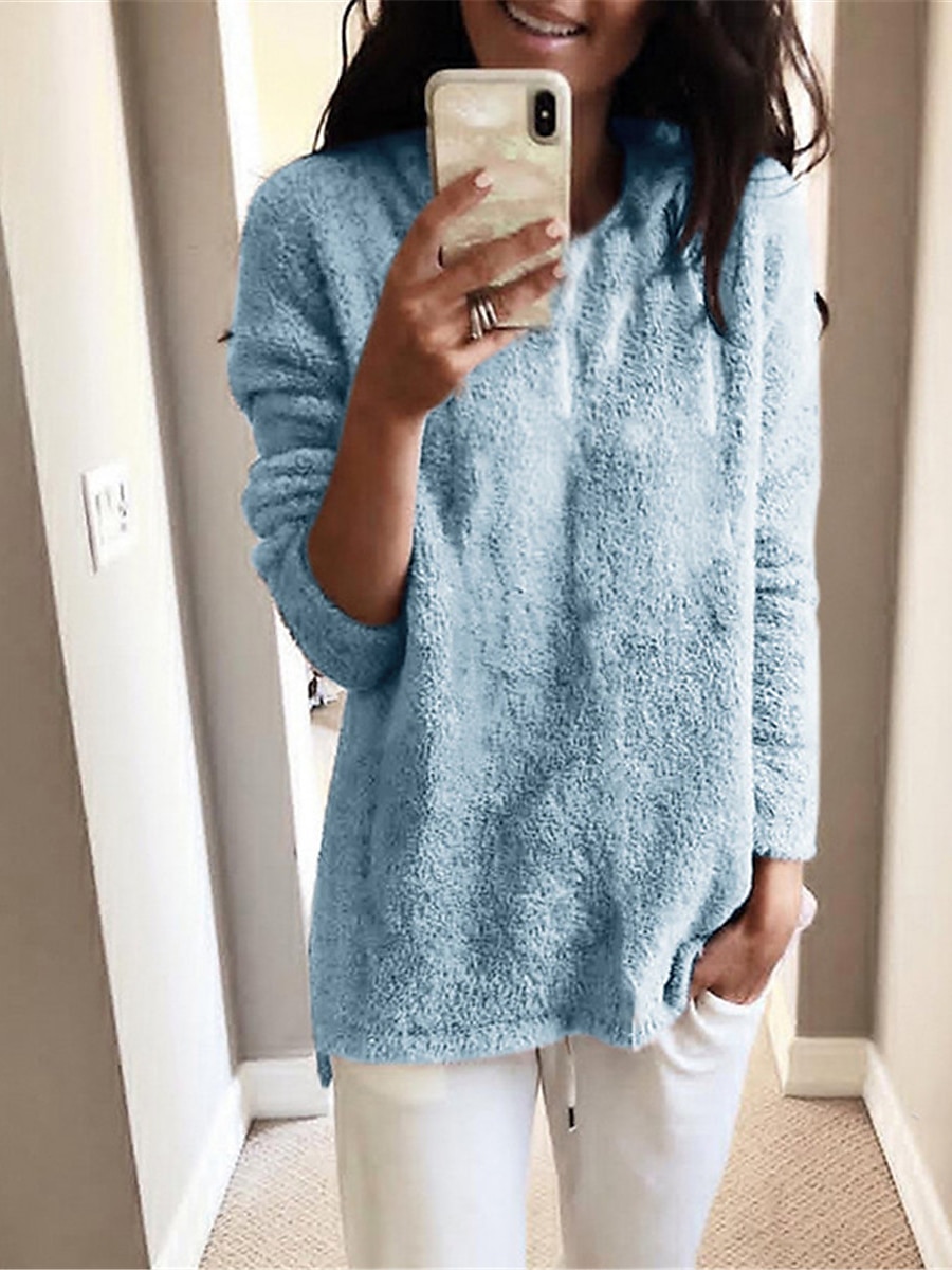 Chunky Knit Cotton Turtleneck Sweater Black & White Oversized Top