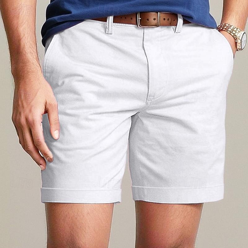 Cargo Shorts with Elastic Waist, Knee-Length, Streetwear Ready