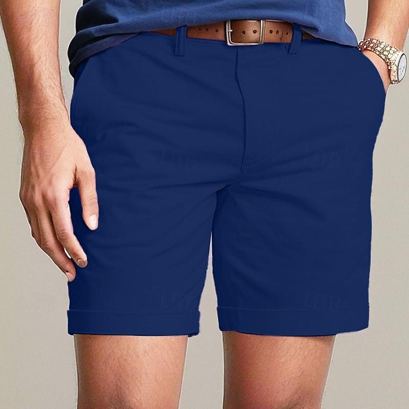 Cargo Shorts with Elastic Waist, Knee-Length, Streetwear Ready