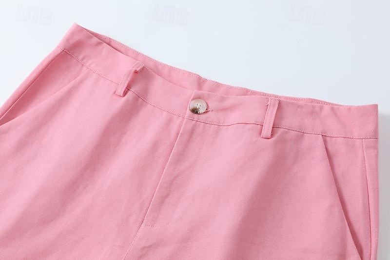 Cargo Shorts with Elastic Waist, Knee-Length, Streetwear Ready