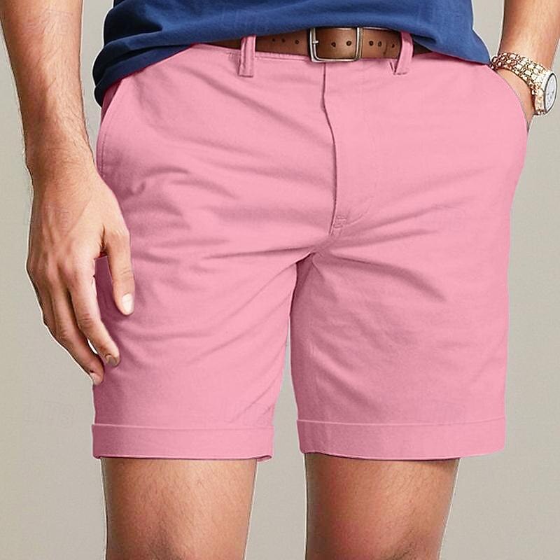 Cargo Shorts with Elastic Waist, Knee-Length, Streetwear Ready