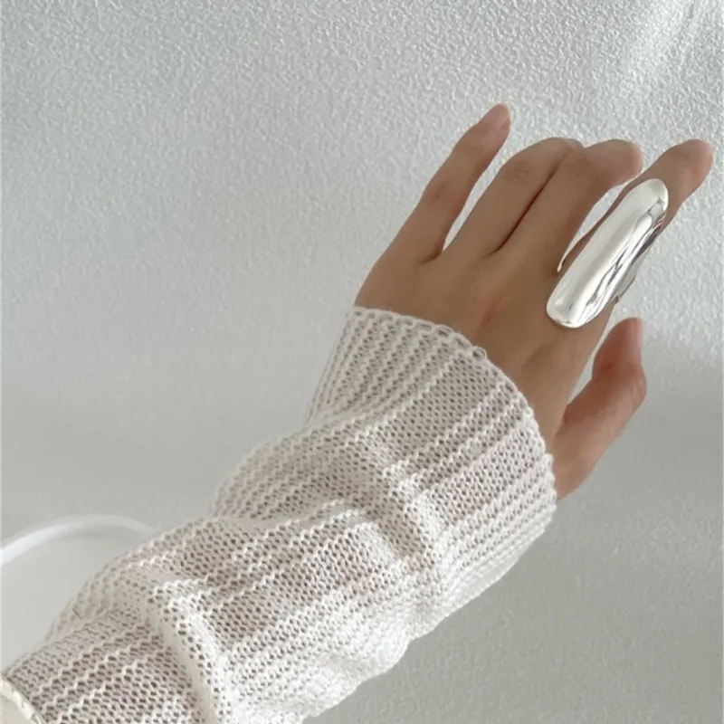 Exaggerated Punk Polished Open Rings