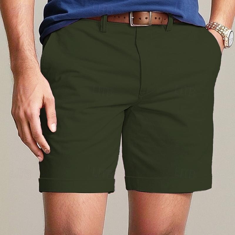 Cargo Shorts with Elastic Waist, Knee-Length, Streetwear Ready