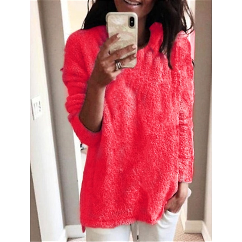 Chunky Knit Cotton Turtleneck Sweater Black & White Oversized Top